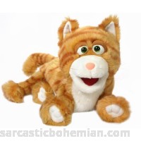 14 Silly Kitty Cat Orange Fur Animal Hand Puppet  B007K83M7I